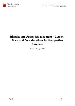 IDM PSI Considerations