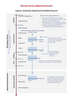 Data Access Process Overview.