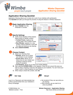 Application Sharing
