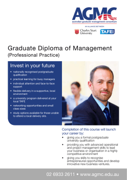 Graduate Diploma of Management (Professional Practice)