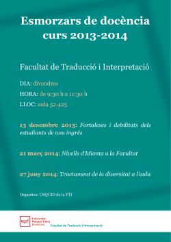 el divendres 27 de juny, tamb de 9:30 a 11:30 a l'aula 52.425.