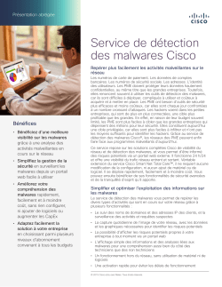 service de d�tection des attaques Cisco