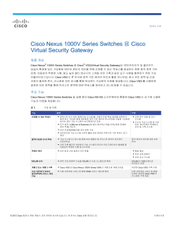 Cisco Nexus 1000V Series Switched �� Cisco Virtual Security Gateway ������ ��Ʈ