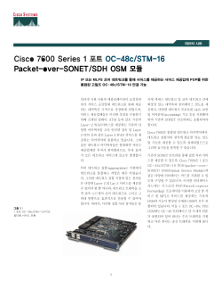 Cisco 7600 Series 1-Port OC-48c/STM-16 POS/SDH/OSM Module