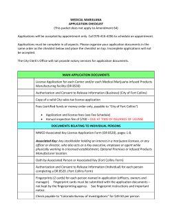 Application Checklist