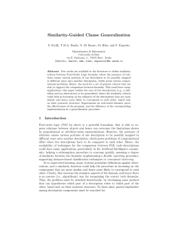 Similarity-Guided Clause Generalization