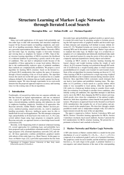 Structure Learning of Markov Logic Networks through Iterated Local Search