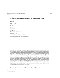 A General Similarity Framework for Horn Clause Logic