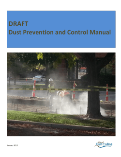 Download the draft Dust Prevention and Control Manual.
