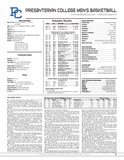 Presbyterian Game Notes