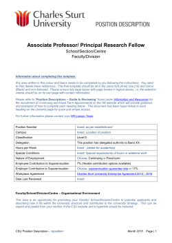 Academic Level D Template