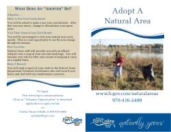 Adopt-a-Natural Area brochure.