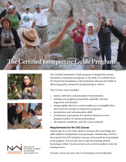 Certified Interpretive Guide