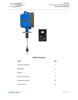 Model WC Technical Information