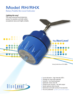 Model RH/RHX Sales Flyer