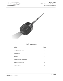 Model AP/APX Technical Information