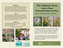 demonstration garden at Nix Natural Area