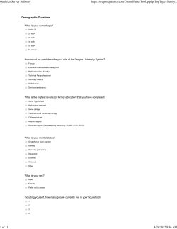 Optional Retirement Plan Draft Survey