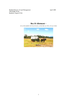 Box R Rangeland Health Assessment - 7/08 480 KB