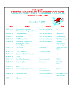 December 7-8, 2006 Draft Meeting