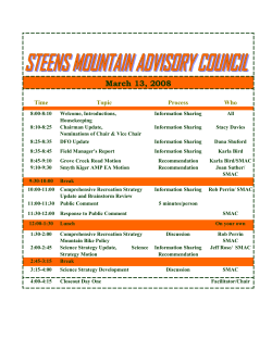 March 13-14, 2008 Draft Meeting Agenda