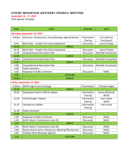 September 16-17, 2010 Draft Meeting Agenda