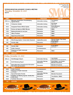 November 18-19, 2010 Draft Meeting Agenda