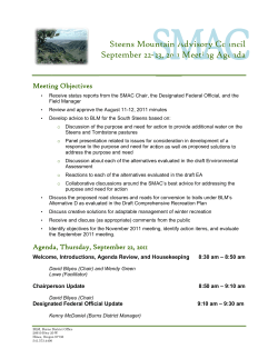 September 22-23 Draft Meeting Agenda
