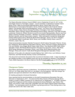 September 22-23, 2011 Final Meeting Minutes