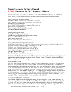 November 14, 2013 Final Meeting Minutes
