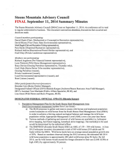 September 11, 2014 Final Meeting Minutes