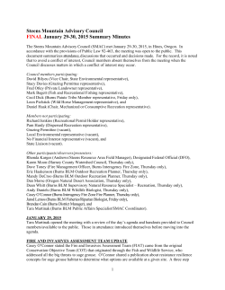 January 29-30, 2015 Final Meeting Minutes