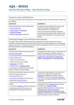 Download the AQA BUSS4 Specification Resource Map here: