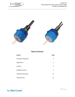 Model VHS Technical Information