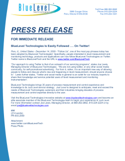 Follow BlueLevel Technologies Updates on Twitter