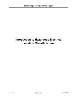 Introduction to Hazardous Electrical Location Classifications