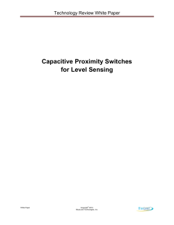Capacitive Proximity Switches for Level Sensing