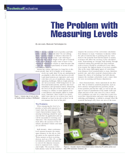 The Problem With Measuring Levels