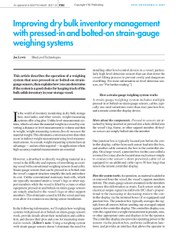 Improving dry bulk inventory management with bolted-on weighing systems