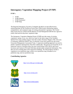 Interagency Vegetation Mapping Project Overview