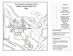 Spring Plant Sale - Gardens Map - updated 4/29
