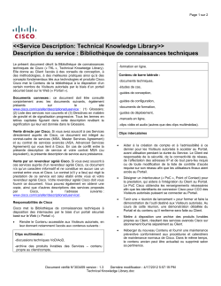 Technical Knowledge Library Biblioth que de connaissances techniques