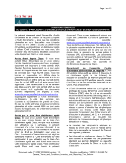 Inventory, Collection, Reporting and Analysis Inventaire, collecte, laboration de rapports et analyse