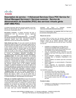 Cisco POC Service for Virtual Managed Services Service de d&eacute;monstration de faisabilit&eacute; (POC) des services virtuels g&eacute;r&eacute;s