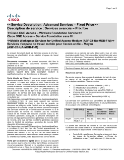Cisco Mobile Workspace Services for Unified Access-Medium Services d espace de travail mobile pour l acc s unifi Moyen