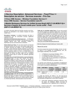 Cisco Mobile Workspace Services for Unified Access-Small Services d espace de travail mobile pour l acc s unifi Petit