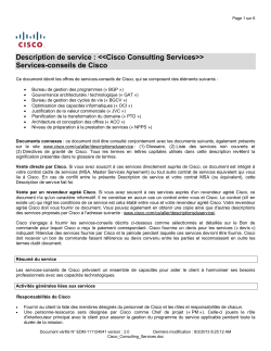 Cisco Consulting Services Services-conseils de Cisco
