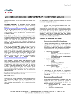 Data Center Health Check V rification de l' tat de sant de centre de donn es
