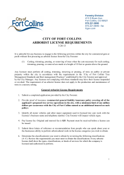 Arborist License Requirements