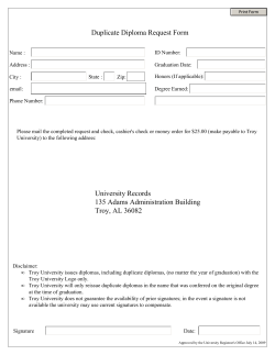 Duplicate Diploma Form